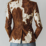 Inés | Vintage Blazer Lehmäkuvioilla
