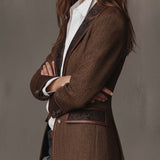 Gisèle | Blazer, jossa on painetut Chevron-insertti