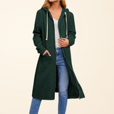 Brixley™ | Pitkä Vetoketjullinen Neuletakki