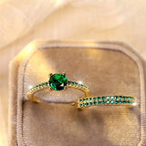 Serena Emerald Duo -sormussetti | Kulta
