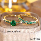 Serena Emerald Duo -sormussetti | Kulta