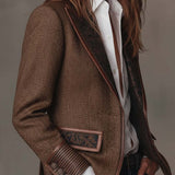 Gisèle | Blazer, jossa on painetut Chevron-insertti
