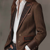 Gisèle | Blazer, jossa on painetut Chevron-insertti