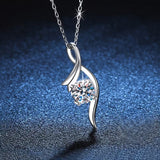 Elegantti Moissanite-kaulakoru
