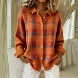 Olivia | Ruudullinen neulecardigan