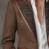 Gisèle | Blazer, jossa on painetut Chevron-insertti