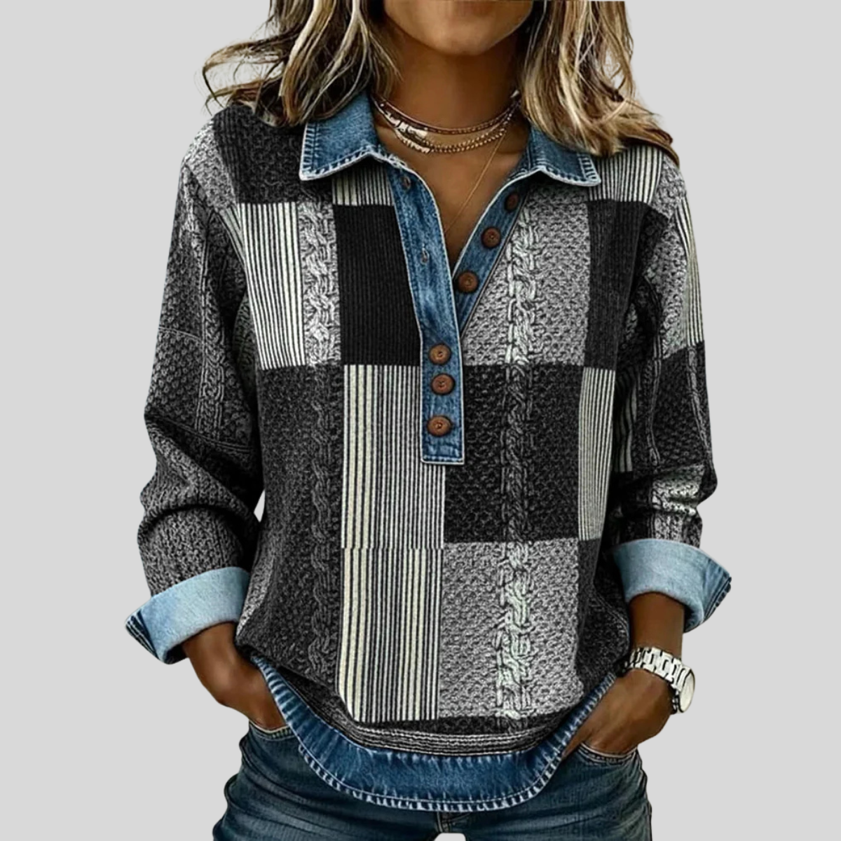 Dieneke | Patchwork Top