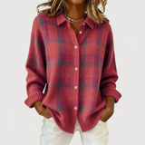 Lily | Ruudullinen neulecardigan