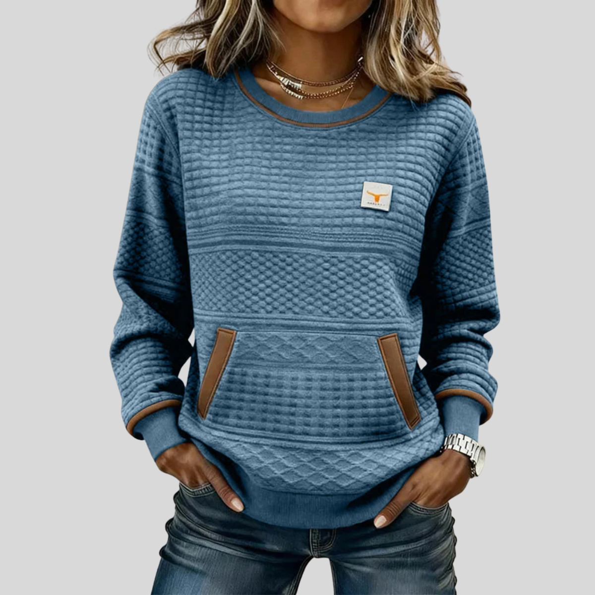 Roelie | Pehmeä Colorblock Neule