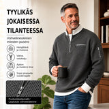 Miesten neule | Waffle-neule puolivetoketjulla