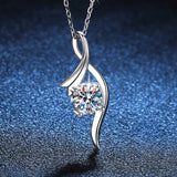 Elegantti Moissanite-kaulakoru