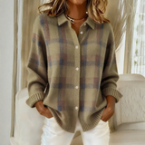 Amelia | Ruudullinen neulecardigan