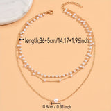 Trinity Pearl Layer Necklace -korusetti