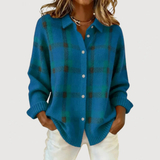 Clara | Ruudullinen neulecardigan