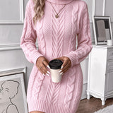 Vestido de Malha Trançada para Mulheres