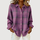 Sophie | Ruudullinen neulecardigan