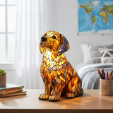 Ystävällinen Hohtava Kultaennretriever Lamppu