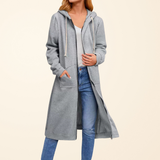 Brixley™ | Pitkä Vetoketjullinen Neuletakki