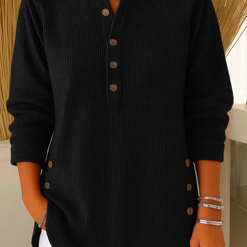Neva™ | Napitettu Henley Tunika