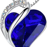 Infinity Heart Sapphire Necklace | Valkokulta