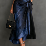 CAMILLA | SININEN ABSTRAKTI PRINTTI MIDI WRAP-MEKKO