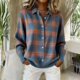 Grace | Ruudullinen neulecardigan
