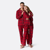 Punainen flanellinen joulupyjama miehille