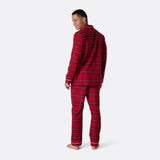 Punainen flanellinen joulupyjama miehille