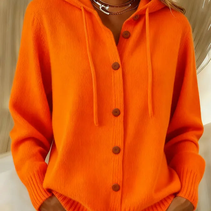 Brenda™ | Mukava Napitettu Cardigan Huppari