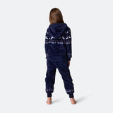 Sininen joulu-onesie lapsille