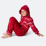 Punainen joulu-onesie lapsille