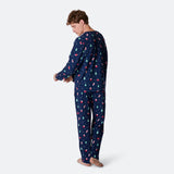 Siniset joulukoristeet joulupyjamat miehille