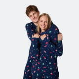 Siniset joulukoristeet joulupyjamat miehille