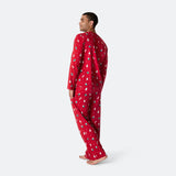 Punainen joulukoriste-joulupyjama miehille