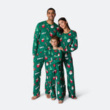 Vihreä xmas-joulupyjama miehille