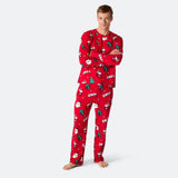 Punainen xmas-joulupyjama miehille