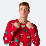 Punainen xmas-joulupyjama miehille