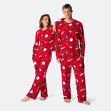 Punainen xmas-joulupyjama naisille