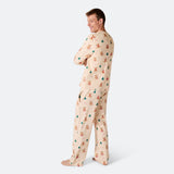 Beige nalle-joulupyjama miehille