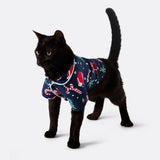 Sininen joulukuosinen joulupyjama kissalle