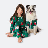 Vihreä xmas-joulupyjama koiralle