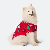 Punainen xmas-joulupyjama koiralle