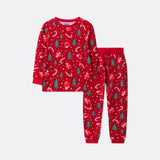 Punainen joulukuosinen joulupyjama lapsille