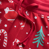 Punainen joulukuosinen joulupyjama lapsille
