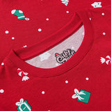 Punainen joulukoriste-joulupyjama lapsille