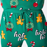 Vihreä hohoho-joulupyjama miehille