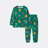Vihreä hohoho-joulupyjama lapsille