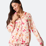 Piparkakku satiininen joulupyjama naisille