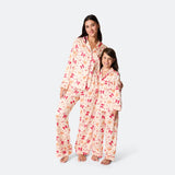 Piparkakku satiininen joulupyjama naisille