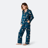 Nalle satiininen joulupyjama naisille